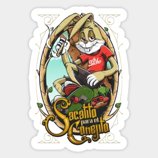 Sacatito para el conejito Sticker